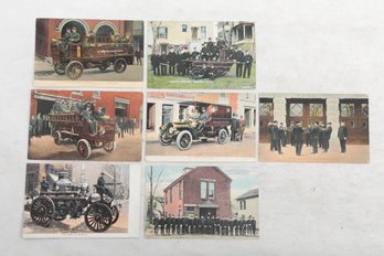 Grouping Of Early 1900's Fire And Polece Related Post Cards