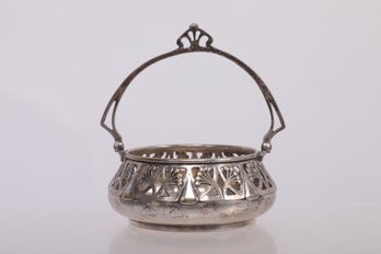 Antique Art Nouveau Silverplate Basket