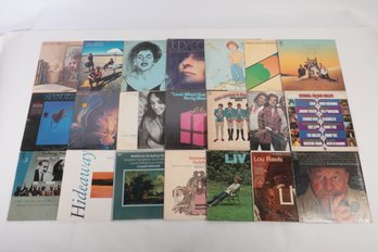 21 VTG Vinyl LP's, Mixed Genre: Classical, LIV, Lou Rawls, Spinozza, Janis Ian, Burl Ives & Many More!!