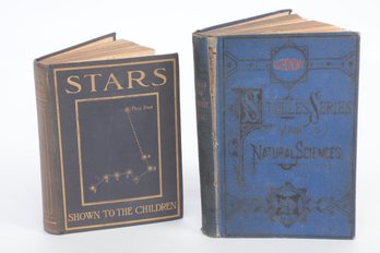 FOURTEEN WEEKS DESCRIPTIVE ASTRONOMY. BY J. DORMAN STEELE. & STARS SHOWN TO THE CHILDREN  BY ELLISON HAWKS