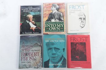 ROBERT FROST BOOK LOT, Including 'robert Frost, The Aim Was Song' By Jean Gould