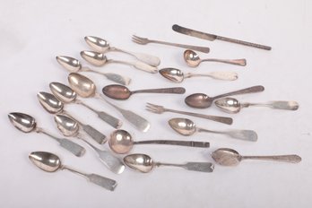 Grouping Of Vintage/Antique Silver Platted Flatware