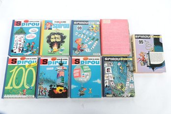 BOX LOT, 9 Volumes Of Spirou Comics.