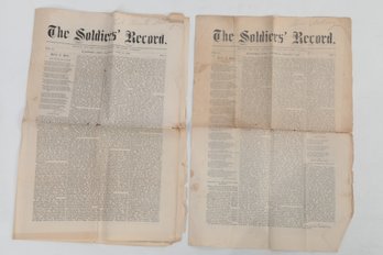 2 1869 Issues Of The SOLDIERS RECORD