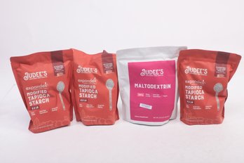 3 Bags Of Judee's Modified  Tapioca Starch And 1 Bag Of Maltodextrin Best By 03/2025