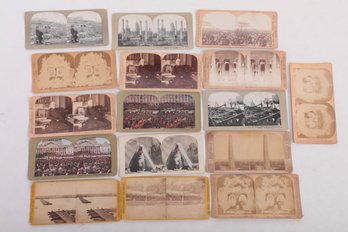 Antique StereoViewer Cards - Presidents, Architectural, & More