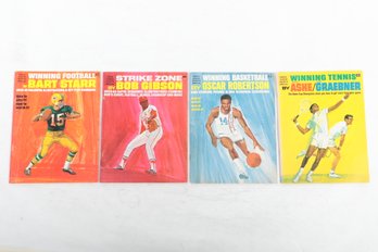 Sports Collectibles: 4 Issues 1968-9 Arthur Ashe, Basketball,  Baseball Etc.