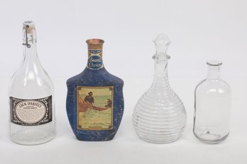 Antique & Vintage Liquor Bottles & Decanter ~ Bean's Choice, Jack Daniels, & Glass Decanters