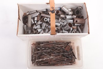 Miscellaneous Sockets & Drill Bits: Various Sizes & Manufacturers