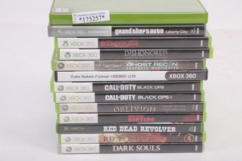 13 Pre-Owned XBOX 360 Games: Grand Theft Auto, Call Of Duty, Red Dead Revolver & More