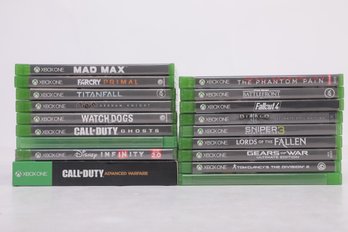 18 Pre-Owned XBOX One Games: Call Of Duty, Watch Dogs, FarCry, Mad Max, Gears Of War & More