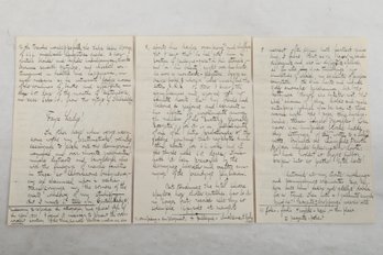 1800's Carl Barus Correspondence (Love Letter?) To Helen Harrison Morris NOTE Historic Background In Desc.