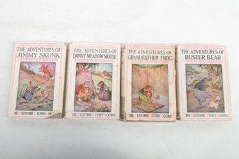 4 THORNTON W-BURGESS THE BEDTIMES STORY-BOOKS THE ADVENTURES OF GRANDFATHER FROG   THE ADVENTURES OF BUSTER B