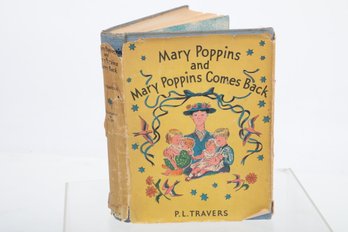 Deluxe Edition In Dust Jacket Mary Poppins And Mry Poppins Comes Back P. L. TRAVERS