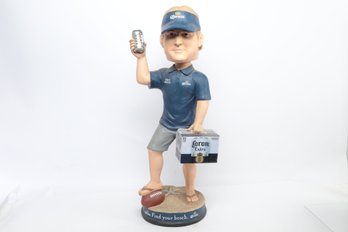 RARE Coach JON GRUDEN  48in Tall CORONA BEER Bobble Head Store Display