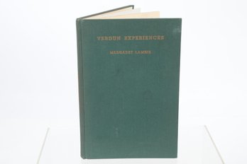 WWI, With A Long Inscription From The Author VERDUN EXPERIENCES MARGARET LAMBIE As Written In The Vassar Quart