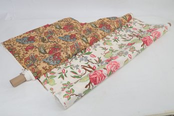 2 Rolls Of Vintage 'Suburban Fabrics': 'Natalie' A Cynthia Clark Design & 'PASHA'