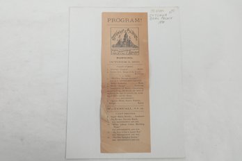 IOWA RARE 1890 Broadside  Ottumwa COAL PALACE Musical Program