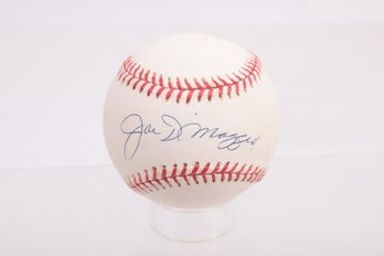 American League Signed Baseball  Joe DiMaggio Has No C.O. A.