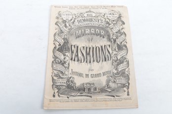 Vintage Magazine, Demorest's Quarterly Mirror Of Fashion For The Summer Ending AUG., 1864.