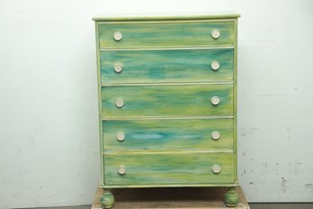 Vintage Re-finished Shabby Chic Style Chest Of Drawers