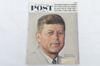 The Saturday Evening Post October 29, 1960 JFK, Norman Rockwell Cover