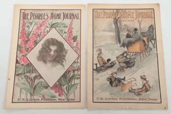 MAGAZINES 2 Issues THE PEOPLES HOME JOURNAL 1907