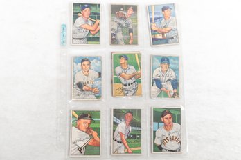 Lot Of 10 1952 Bowman Baseball Card