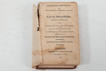 1813 REMARKABLE SHIPWRECKS Interesting Accounts Of Naval Disasters Antique