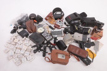 Large Grouping Of Misc. Vintage Cameras & Accessories