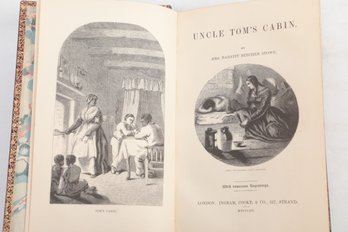 UNCLE TOM'S CABIN. 1852 ,BY MRS. HARRIET BEECHER STOWE , W/ NUMEROUS ENGRAVINGS, LONDON: INGRAM, COOKE & CO.