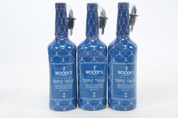 Lot Of 3 Woody's For Men Limited Edition Triple Treat  32 OZ Bottles