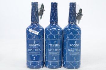 Lot Of 3 Woody's For Men Limited Edition Triple Treat  32 OZ Bottles