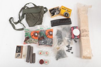 Vintage Muzzle Loader, Musket Balls, Reloading Parts, & Misc Items