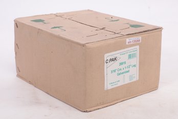 Case Of C PAK 18 Gauge 3/16' Crown Galvanized Staples (5 Boxes Of 5,000)