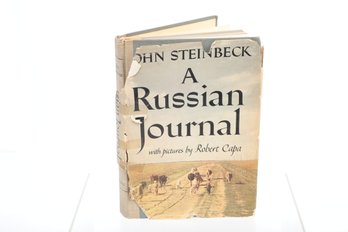 First Edition John Steinbeck A RUSSIAN JOURNAL WITH PICTURES BY Robert Capa 1948 The Viking Press  NEW YORK