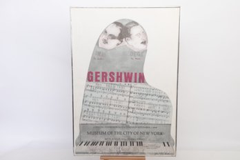 Vintage 1968 Museum Of The City Of New York- Gershwin Poster