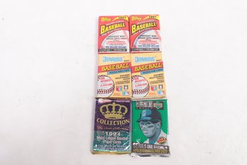 Lot Of 6 Factory Sealed Baseball Packs