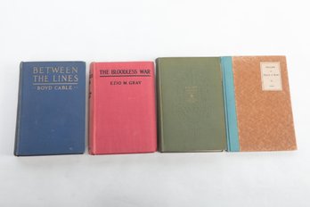 4 WWI Books INCLUDING MICHAEL EARLS, S.J.,  Ballads Of Peace In War, WORCESTER, MASS. HARRIGAN PRESS, Inc 1917