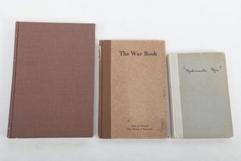 3 WWI Books Including LETTERS FROM AN AMERICAN GIRL SERVING WITH THE RANK OF LIEUTENANT IN A FRENCH ARMY HOSPI