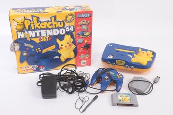 Very Rare Nintendo 64 N64 Pikachu Edition Game System Complete In Original Box