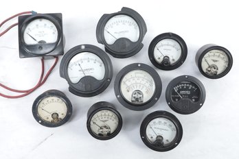 Grouping Of Miscellaneous Meters: Volts, Amperes, Micro-amperes, Milliamperes, Etc.