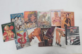 Vintage 1972 Playboy Magazine Full Year W/Centerfolds