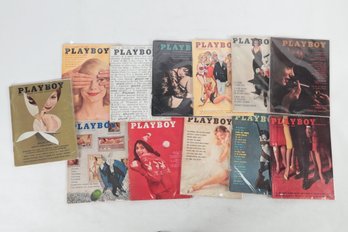 Vintage Playboy Magazine 1962 Complete Year W/Centerfolds