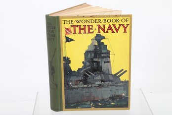 WWI Wonder Book Of The Navy, Illustrated Glossy Cover British,  Earl Jellicoe, Childrens Books At War