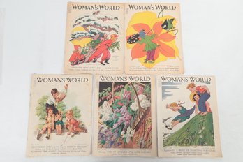 1938-39 5 Womans World Magazines.