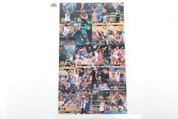 1992 -93 Upper Deck Basketball All Division Team Uncut Sheet