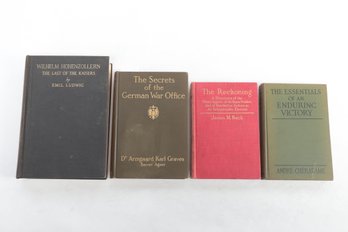 Vintage WWI Books 4 Titles Including Secrets Of The German War Office