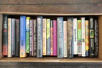 Box Of Vintage Books Crime Fiction Mysteries Etc.