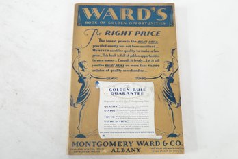Catalog Wards 1931  Book Of Golden Opportunities